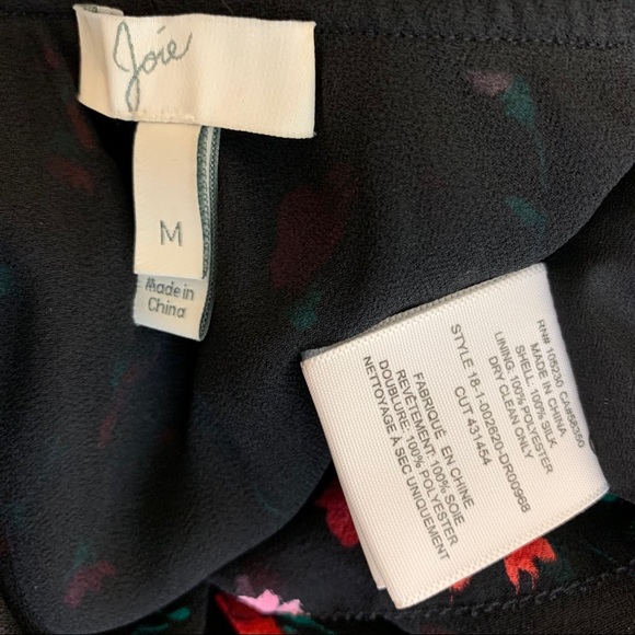 Joie Hafsa Silk Floral One Shoulder Dress Medium - Picture 13 of 13